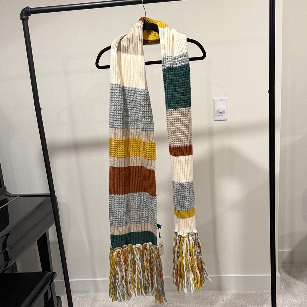 Anthropologie - Pilcro | Striped Multicolor Knit Scarf
